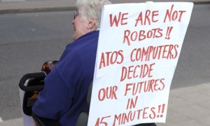 Protest by disabled people against cuts in their benefits, London, Britain - 11 May 2011 (The Guardian)